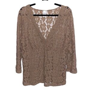 Old Navy Top Womens XL Stretch Lace Babydoll Fairy Boho Cottagecore Vintage